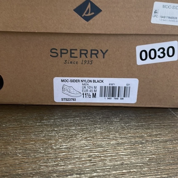 Sperry Moc-Slider Nylon Black Size 11.5 NEW In Box - Picture 7 of 7